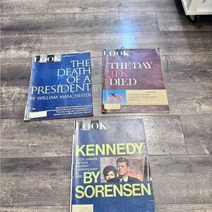 Lot of 3 Vintage LOOK‎ Magazines
